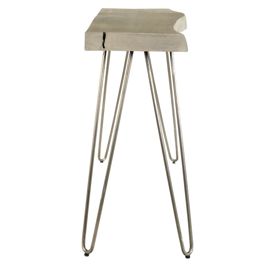Console/bureau Nila en gris clair