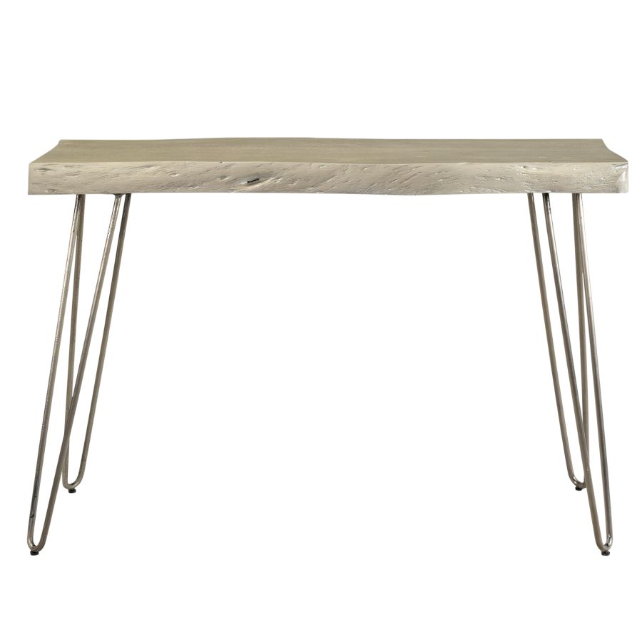 Console/bureau Nila en gris clair