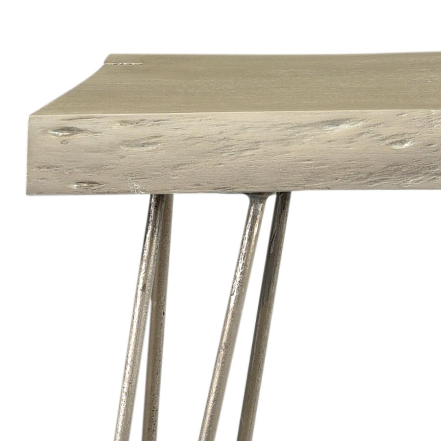 Console/bureau Nila en gris clair
