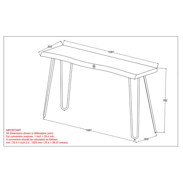 Nila Console/Bureau en Nature