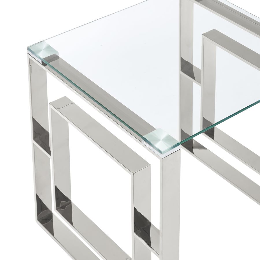 Console/bureau Eros en argent