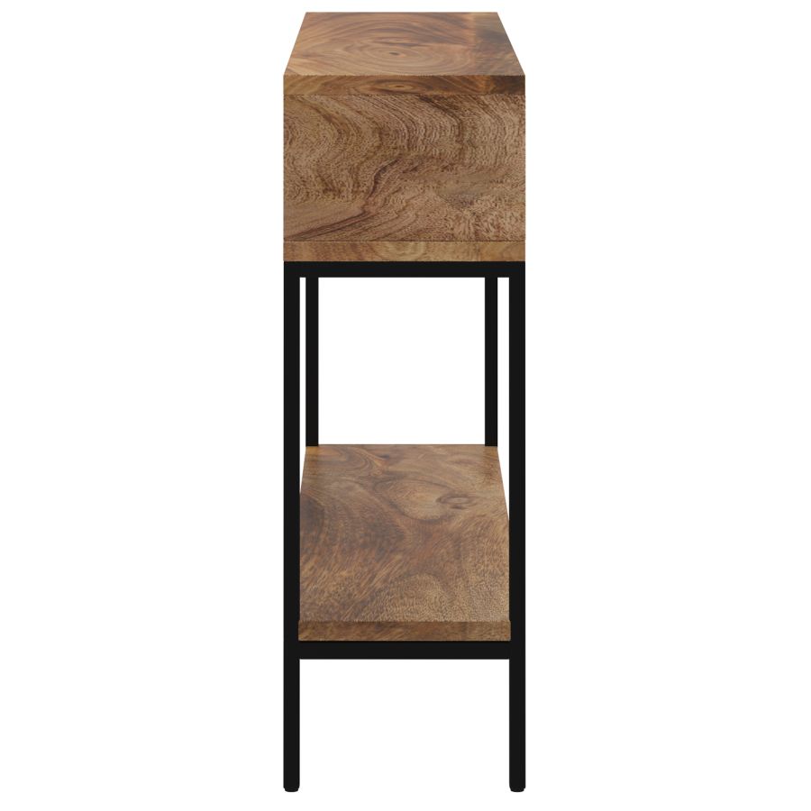 Table console Ojas en naturel brûlé