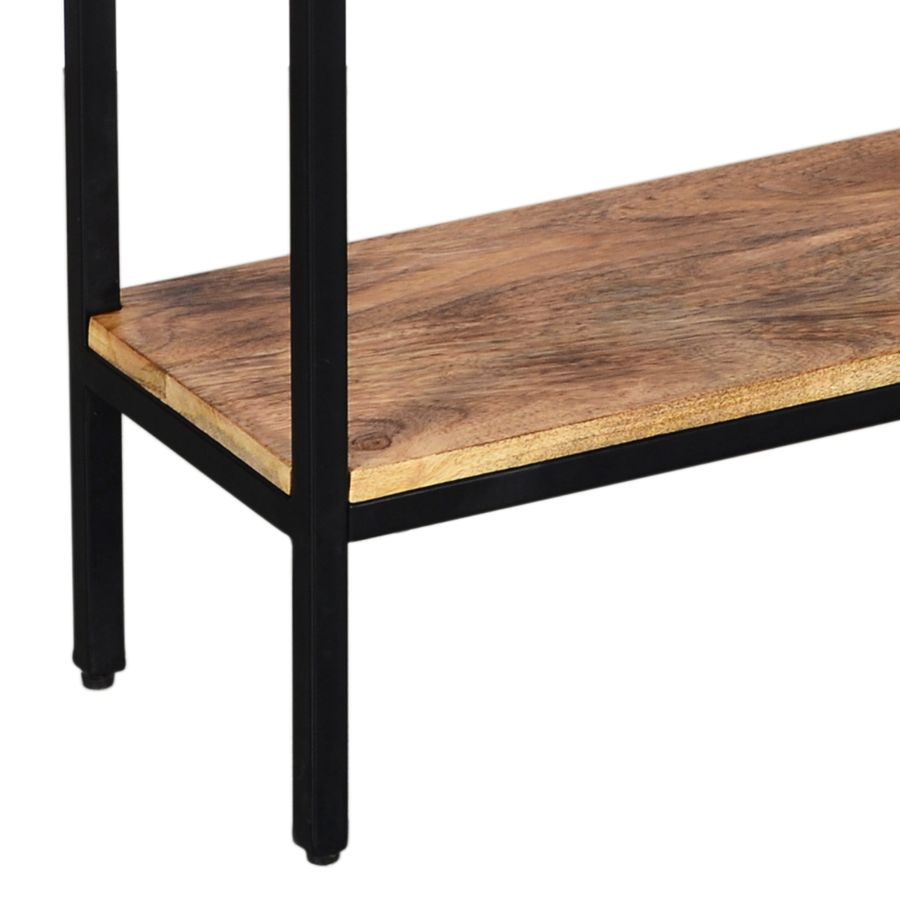 Table console Ojas en naturel brûlé