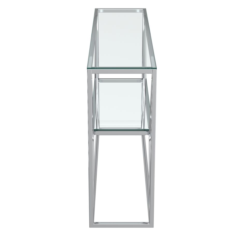 Table console Dragor en argent