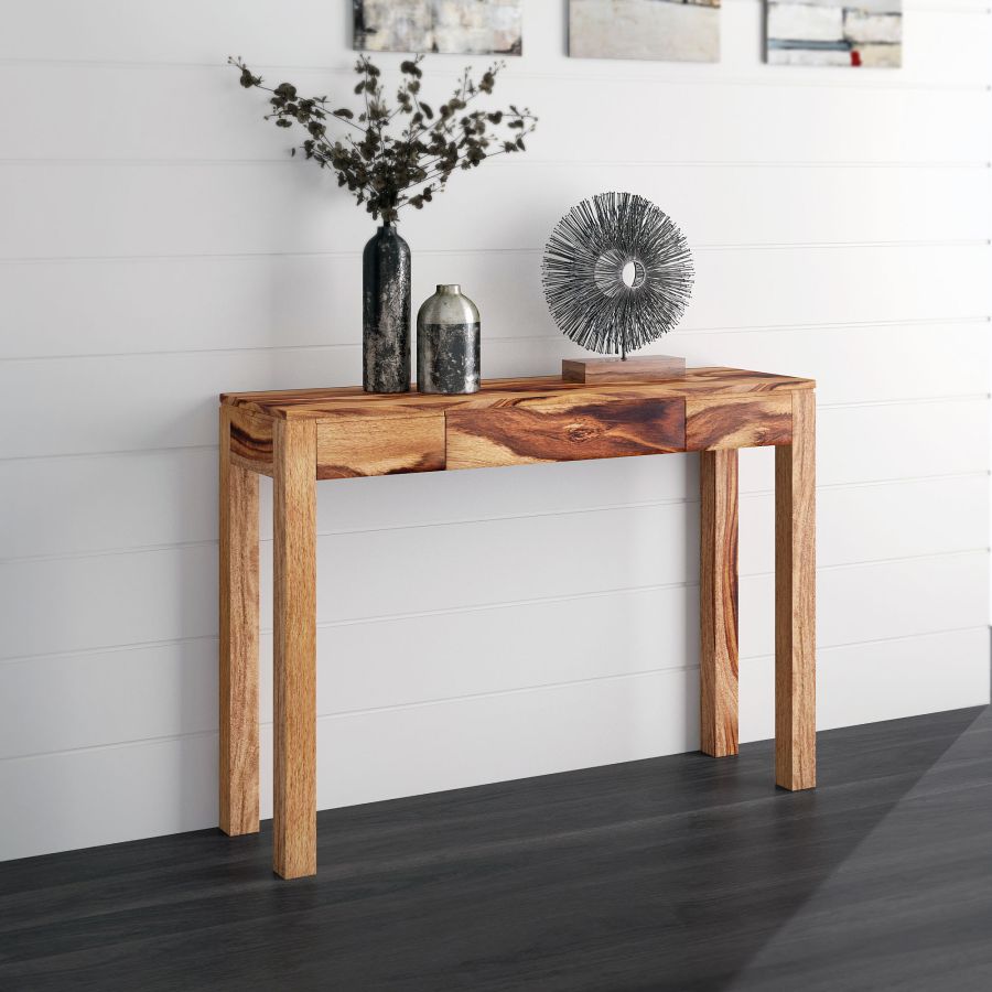 Console/Bureau Idris en Sheesham Foncé