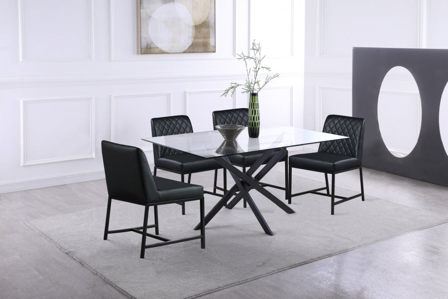 Chaise de salle à manger en similicuir Bryce