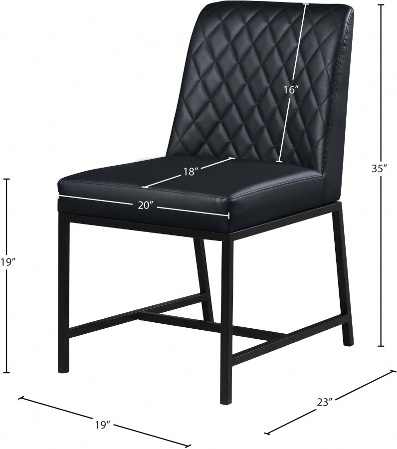 Chaise de salle à manger en similicuir Bryce
