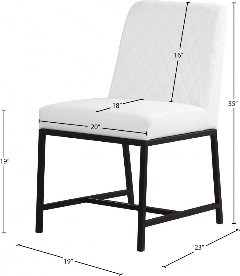 Chaise de salle à manger en similicuir Bryce