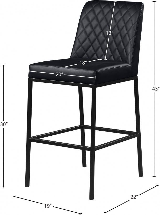 Tabouret de bar en similicuir Bryce