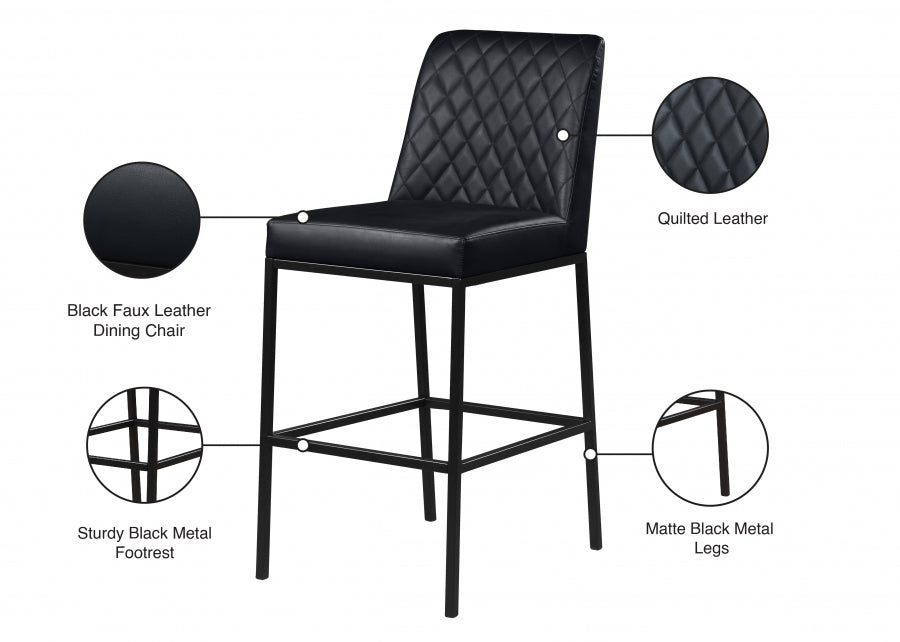 Tabouret de bar en similicuir Bryce