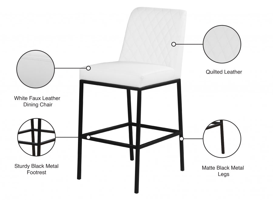 Tabouret de bar en similicuir Bryce