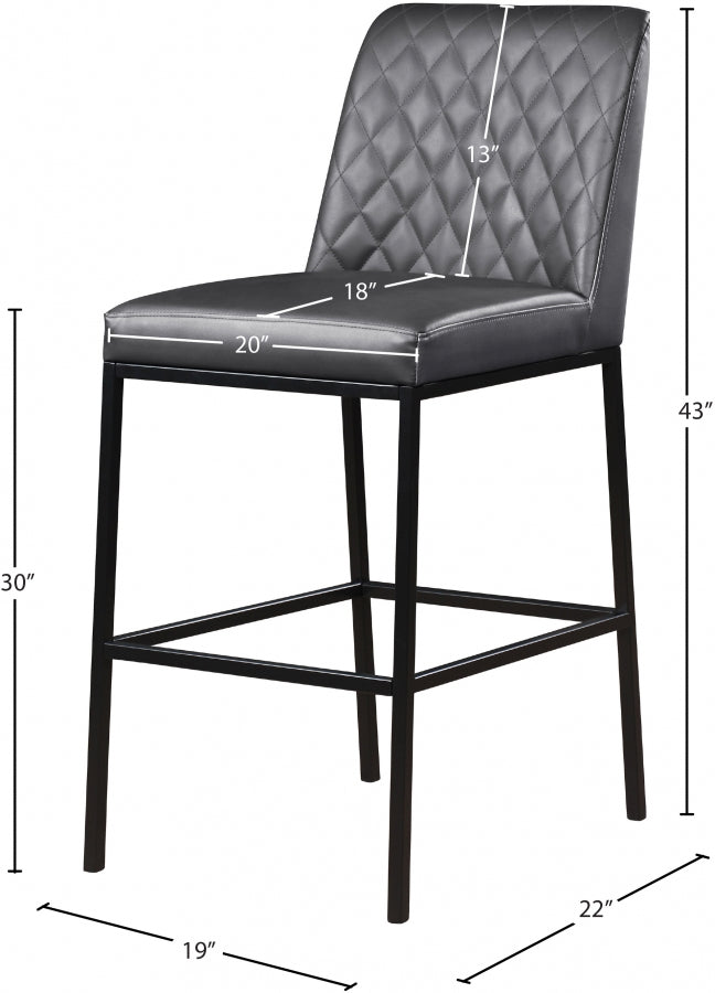 Tabouret de bar en similicuir Bryce
