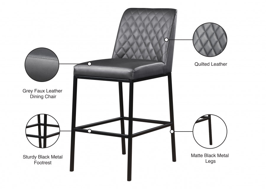 Tabouret de bar en similicuir Bryce