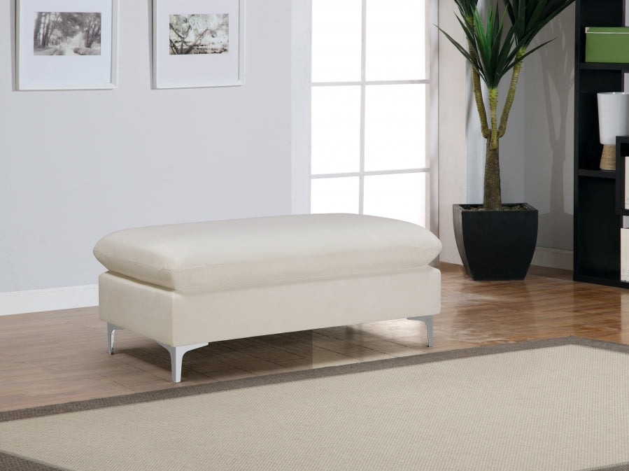 Pouf en velours Naomi | Banque