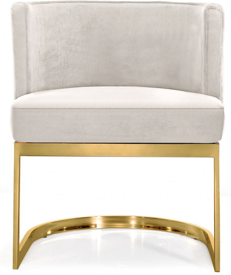 Chaise de salle à manger en velours Gianna