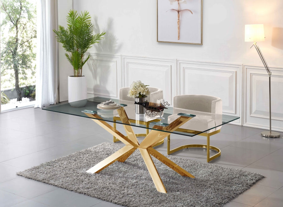 Chaise de salle à manger en velours Gianna