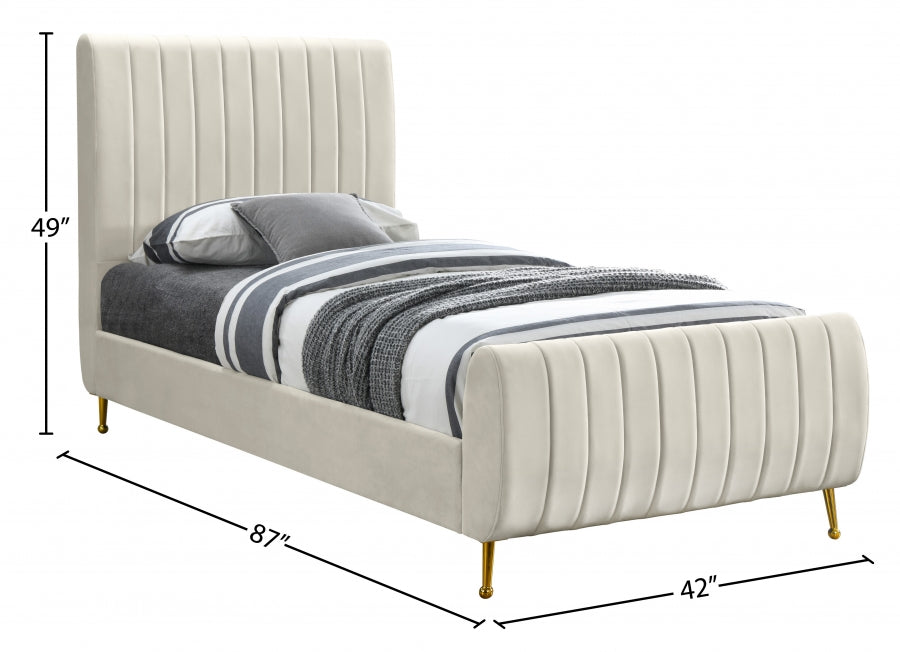 Lit en velours Zara