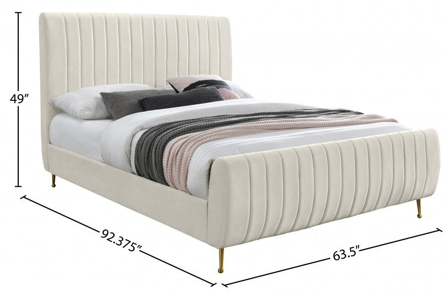 Lit en velours Zara