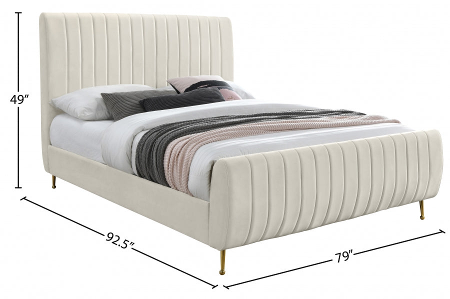 Lit en velours Zara