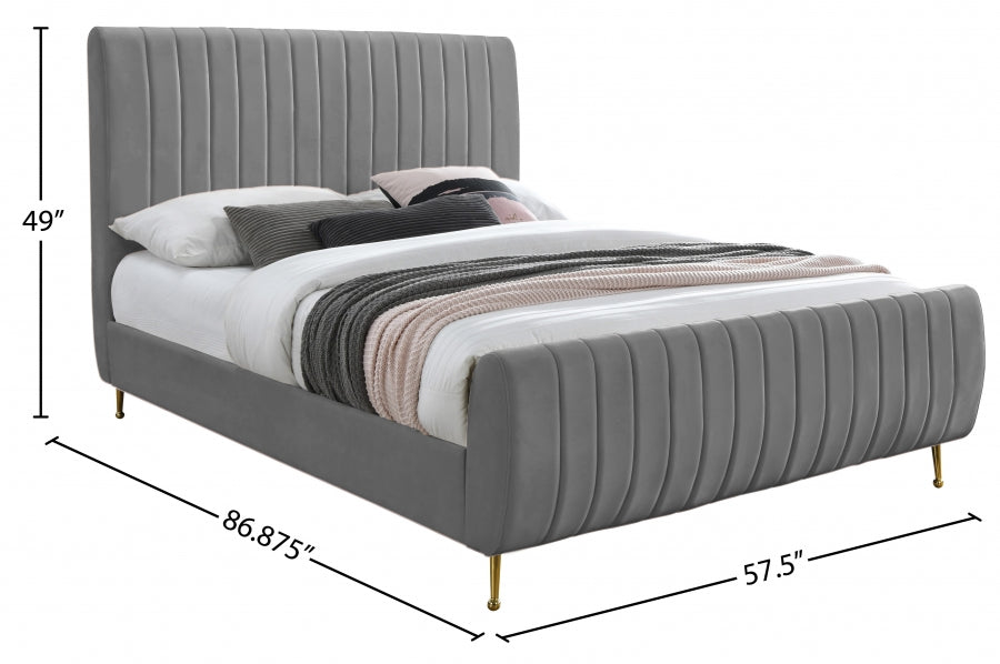 Lit en velours Zara