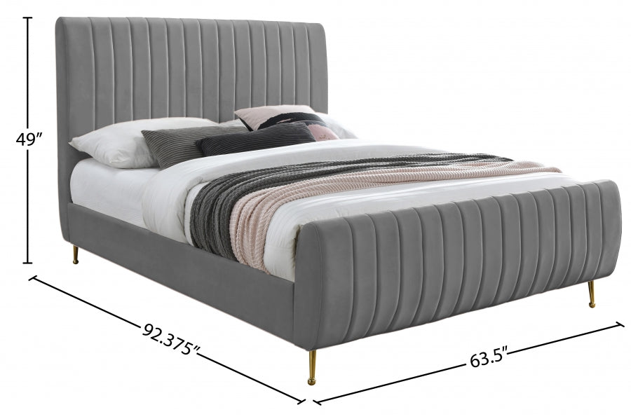 Lit en velours Zara