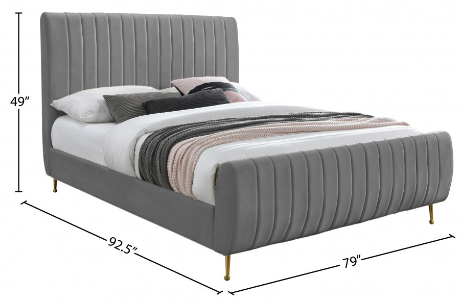 Lit en velours Zara