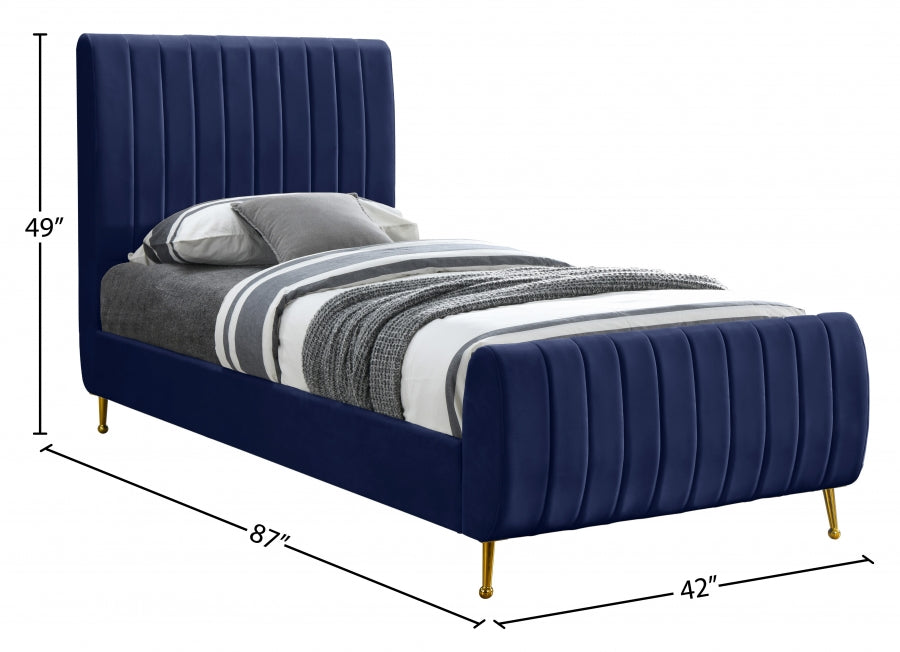 Lit en velours Zara