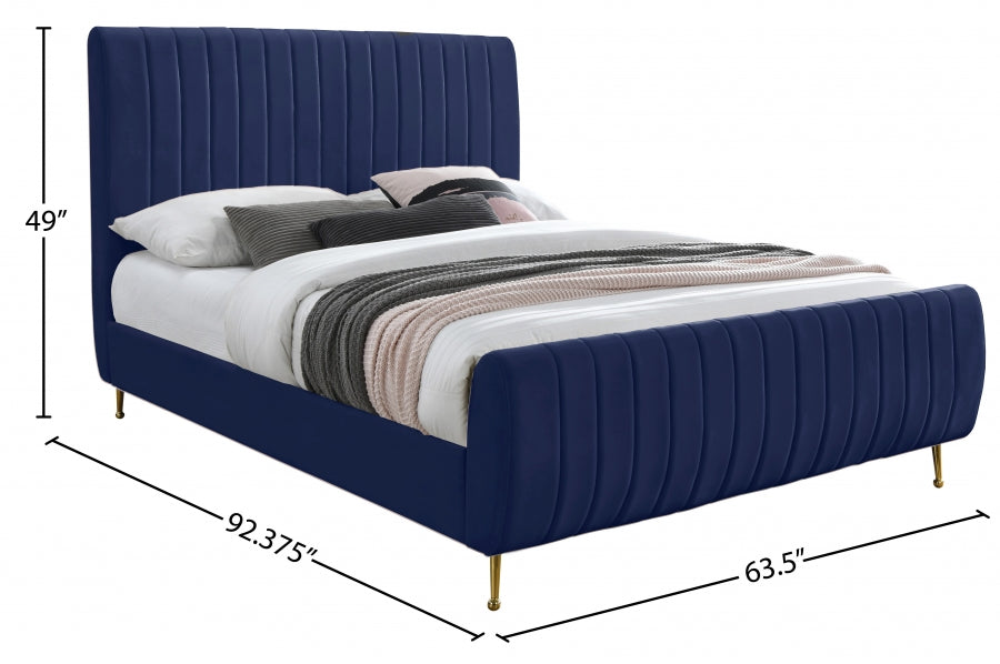 Lit en velours Zara