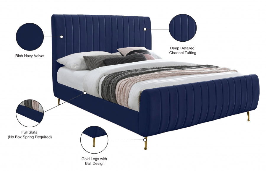 Lit en velours Zara