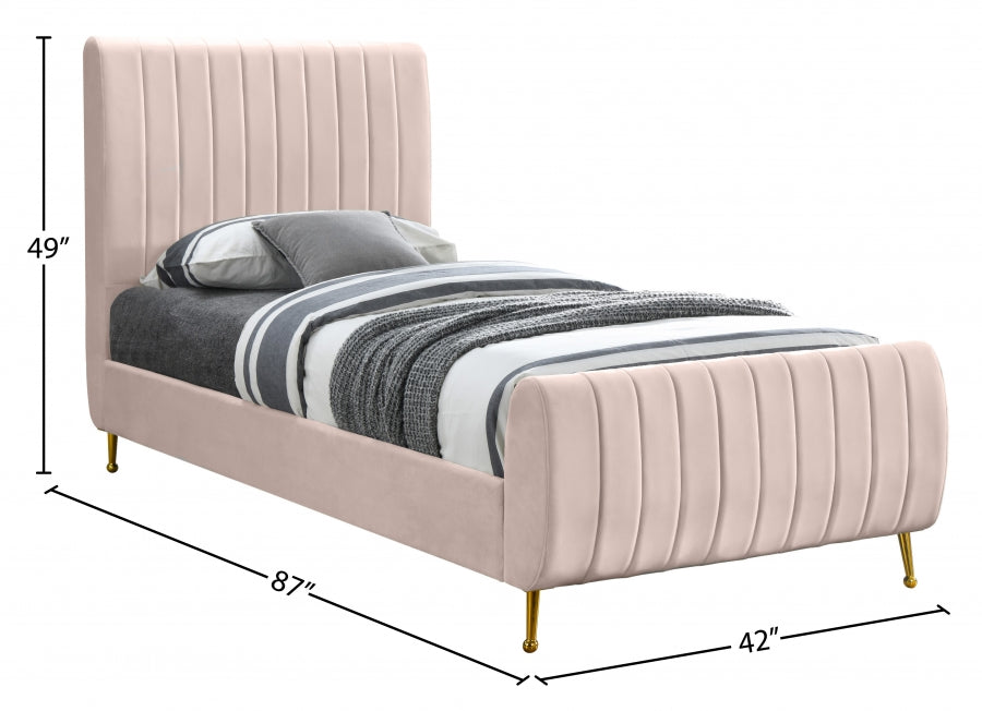 Lit en velours Zara