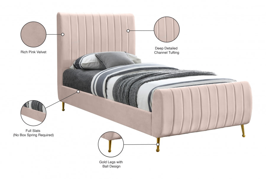 Lit en velours Zara