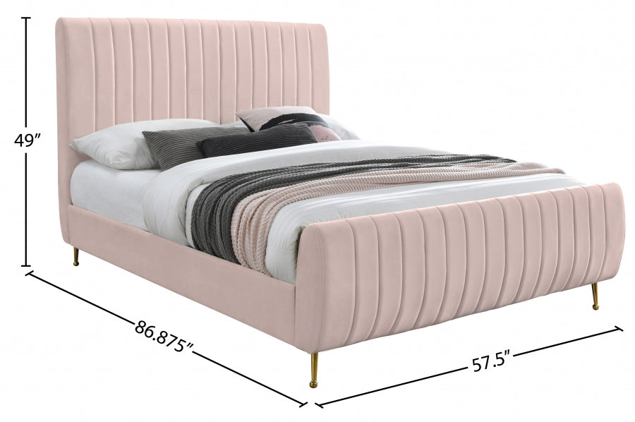 Lit en velours Zara