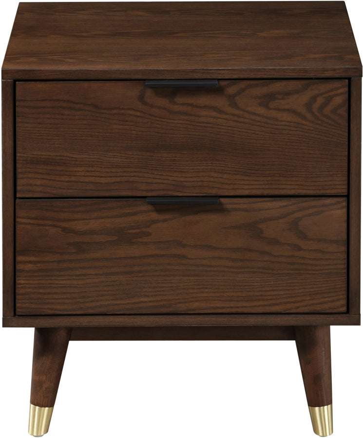 Table de chevet moderne du milieu du siècle Vance