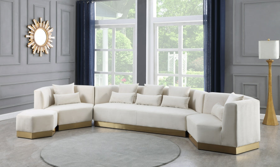 Pouf Marquis en velours 