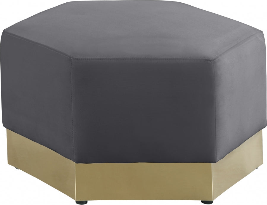 Pouf Marquis en velours 