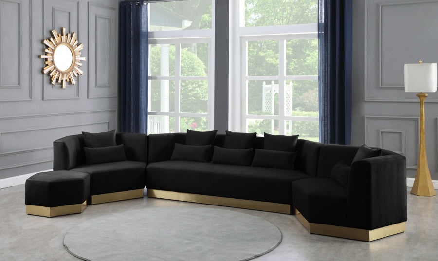 Pouf Marquis en velours 