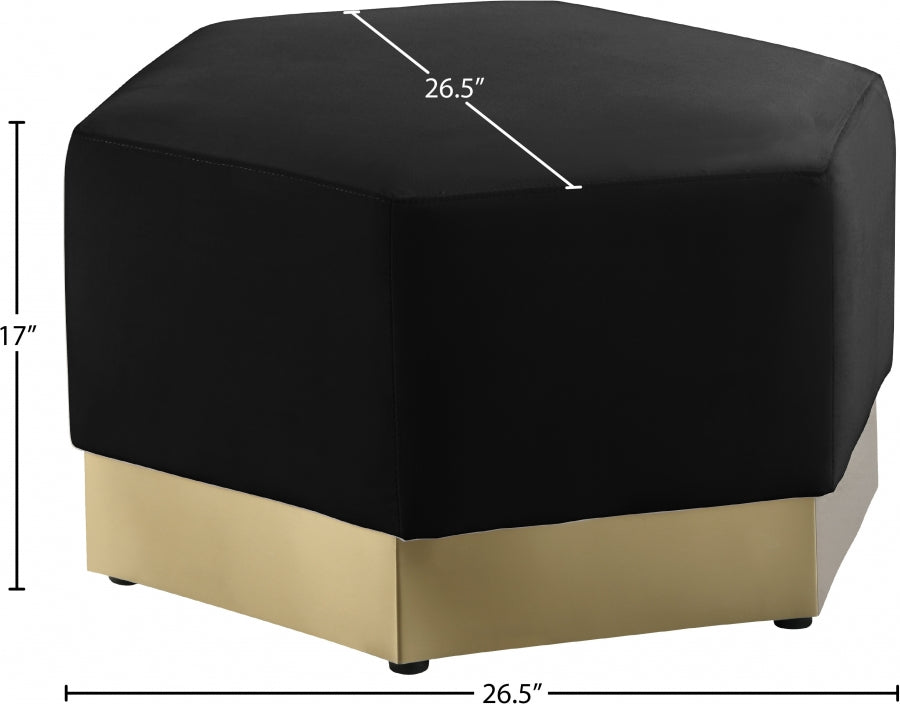 Pouf Marquis en velours 