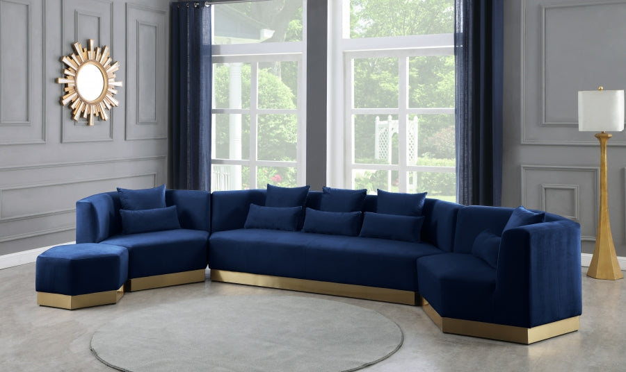Pouf Marquis en velours 