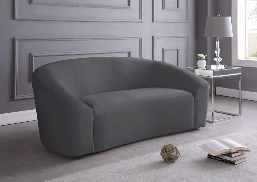 Causeuse en velours Riley 