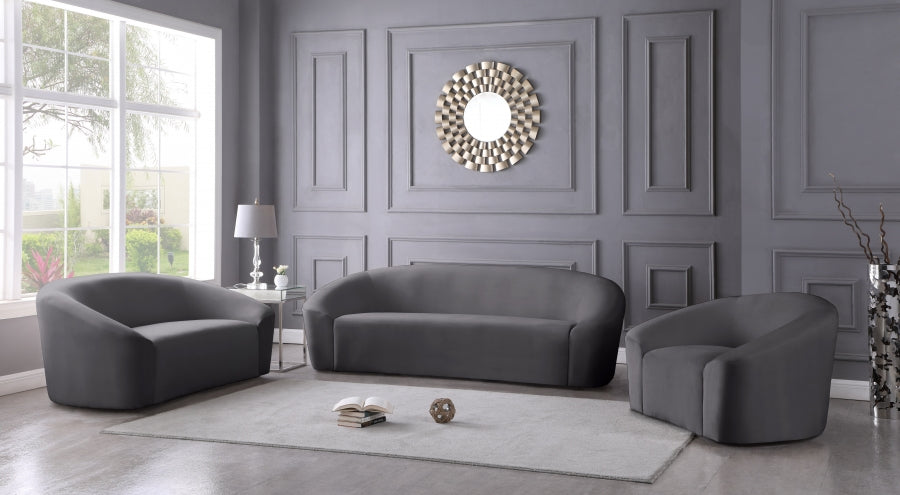 Causeuse en velours Riley 