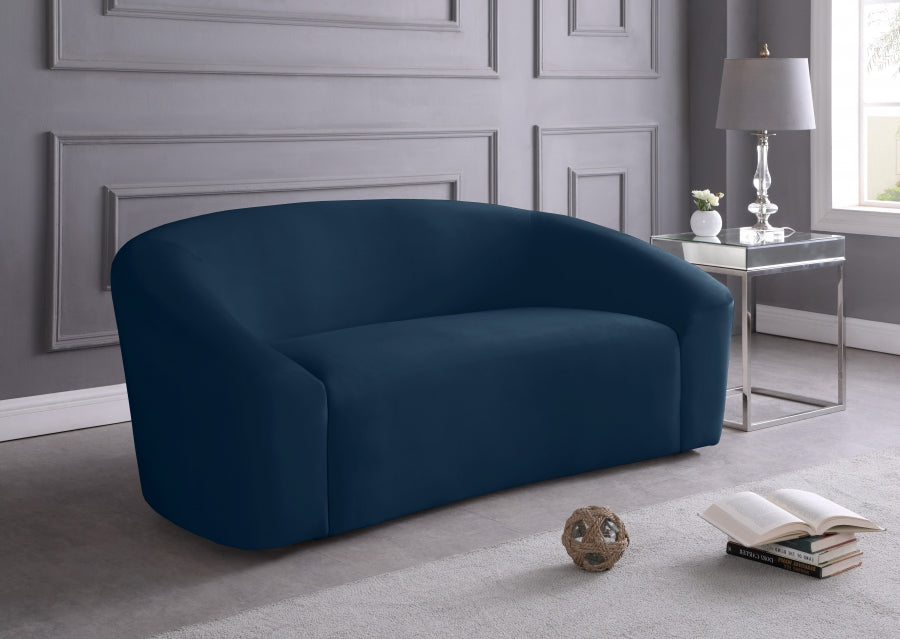 Causeuse en velours Riley 