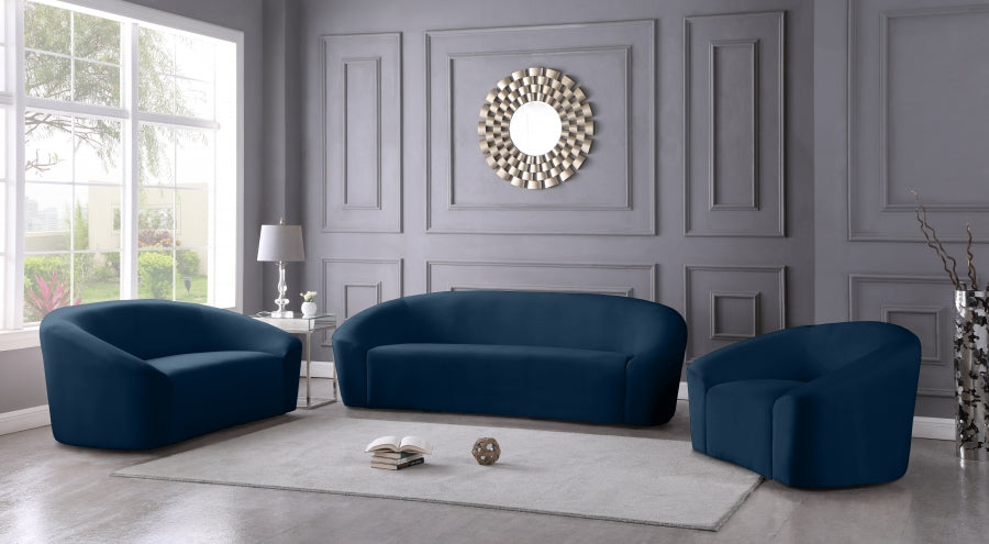 Causeuse en velours Riley 
