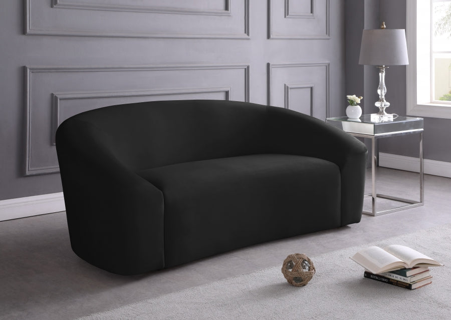 Causeuse en velours Riley 