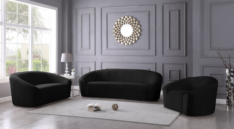 Causeuse en velours Riley 