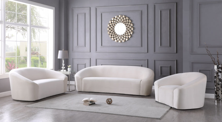 Causeuse en velours Riley 