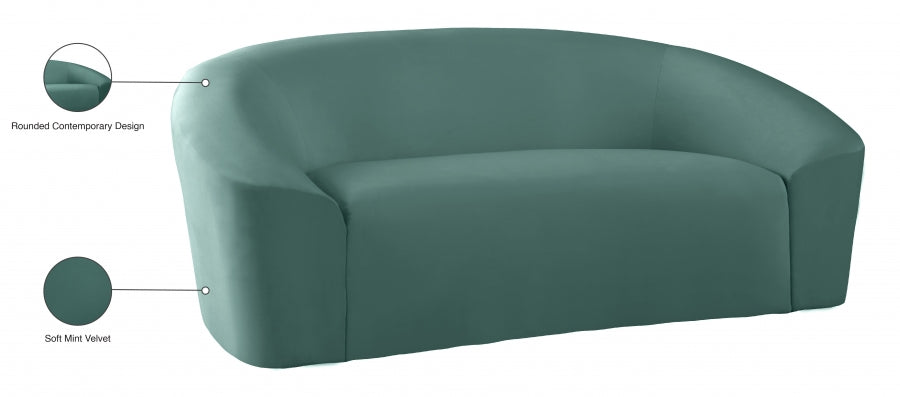 Causeuse en velours Riley 