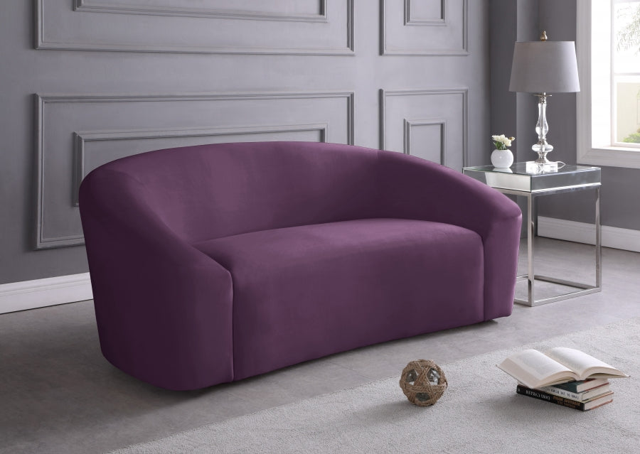 Causeuse en velours Riley 