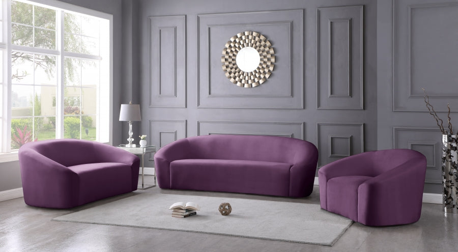 Causeuse en velours Riley 