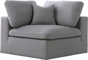 Chaise rembourrée en duvet modulaire de luxe Serene Linen