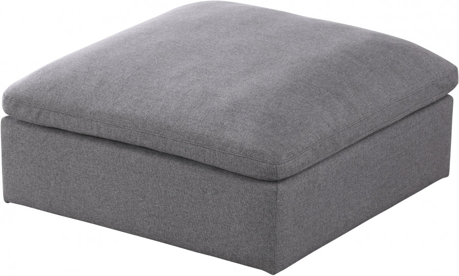 Serene Linen Deluxe Pouf rembourré en duvet modulable confortable comme un nuage 